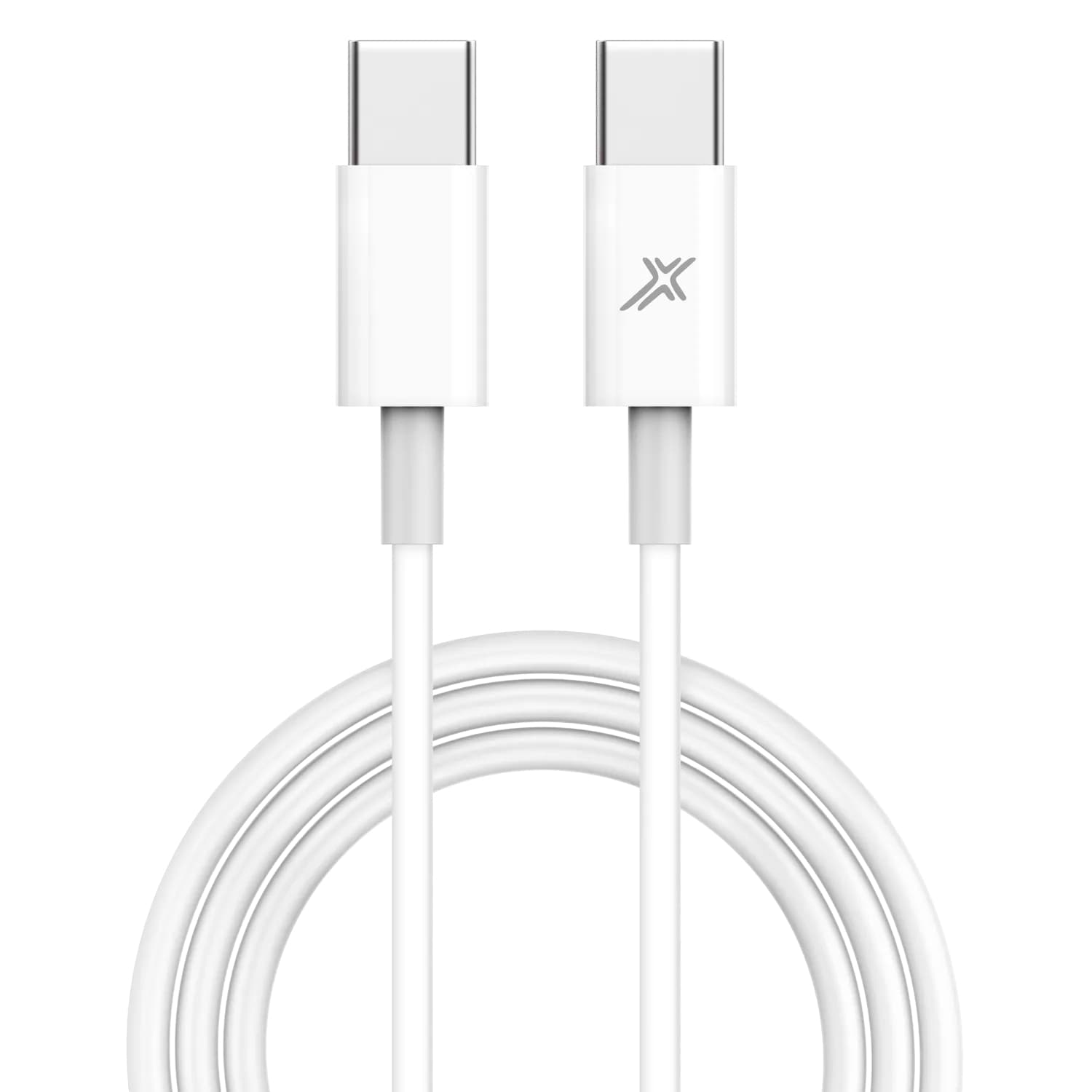 Кабель Grand-X USB Type-C - USB Type-C 20W, 1м, White (CC-03W)